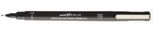 Uni Pin fineliner, ronde punt, 0,8 mm, zwart — school- en tekenfineliners