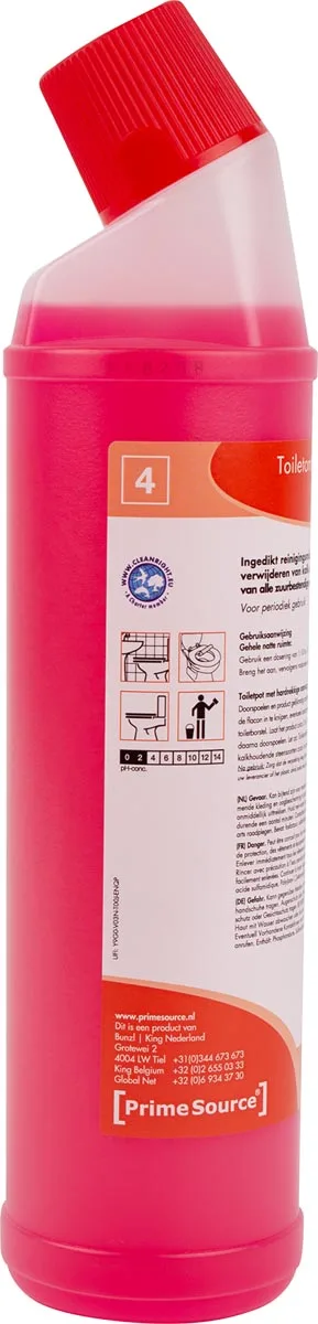 Primesource toiletontkalker, fles van 750 ml — schoonmaakbenodigdheden