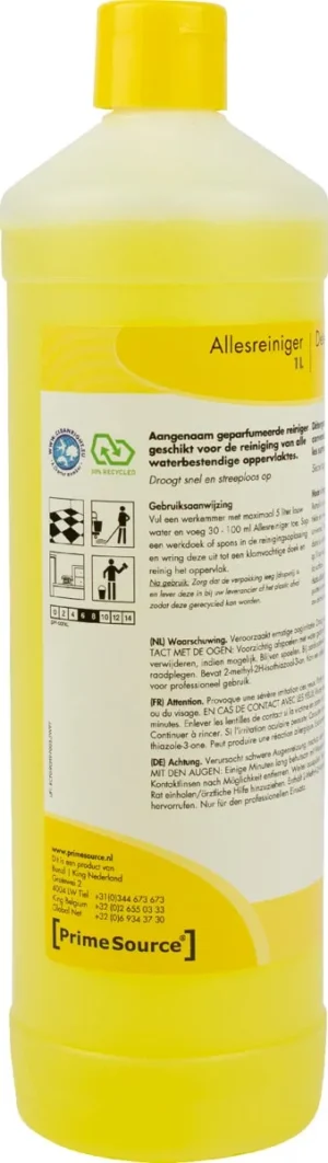 Fles Primesource allesreiniger van 1 liter