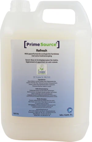 Primesource handzeep Refresh Eco, fles van 5 l — schoonmaakbenodigdheden