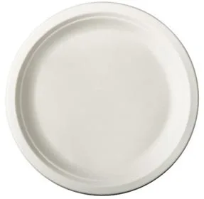 Bord pure, rond, wit, diameter 23 cm, uit suikerriet, pak van 50 stuks — detail 2