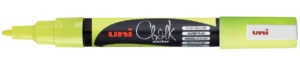 Uni-ball Krijtmarker fluo geel, ronde punt van 0,9-1,3 mm — krijtstiften/windowmarker