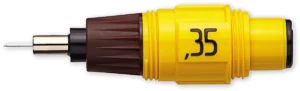 Rotring Isograph tekenkop, 0,35 mm, geel — tekenpennen en -inkt