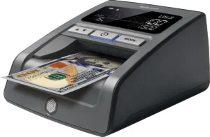 Zwarte Safescan 185-S valsgelddetector met 7-voudige valsgelddetectie