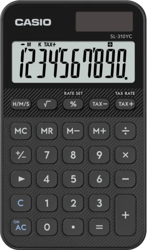 Casio zakrekenmachine SL-310YC, zwart