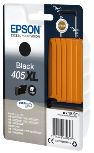 Epson inktcartridge 405XL zwart - 1.100 pagina's, C13T05H14010 ā productfoto 2
