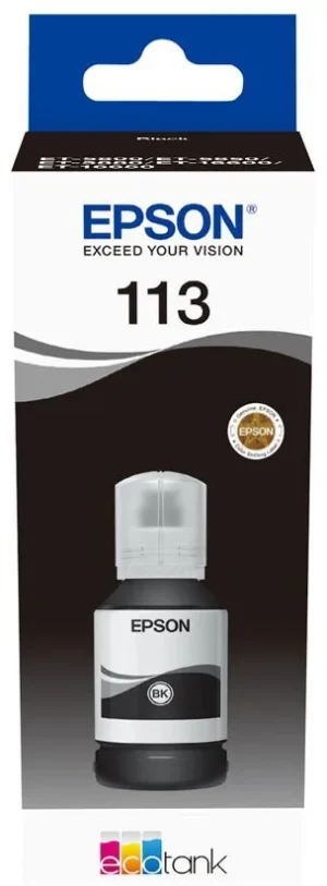 Zwarte Epson inktfles 113 met artikelnummer C13T06B140
