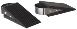 Perel deurstop, rubber, zwart, pak van 2 stuks — veiligheidstoebehoren