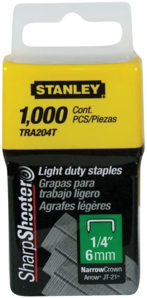 Stanley nietjes type A, 6 mm, doos van 1.000 nietjes