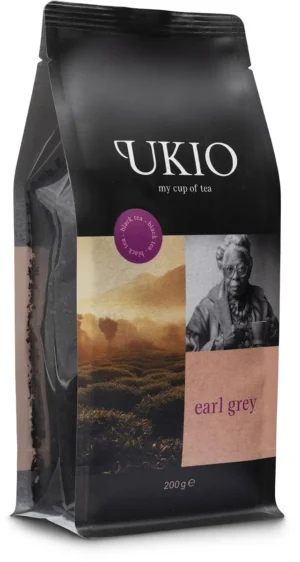 Pak UKIO Earl Grey zwarte losse thee van 200 gram