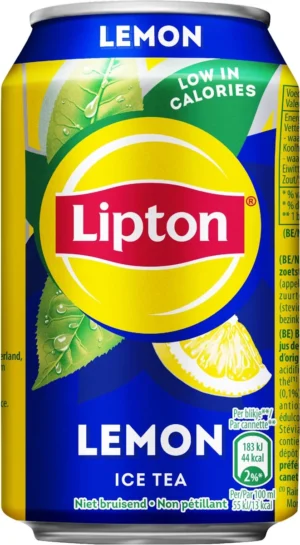 Lipton Ice Tea Lemon, blik van 33 cl, pak van 24 stuks — drank en eetwaren
