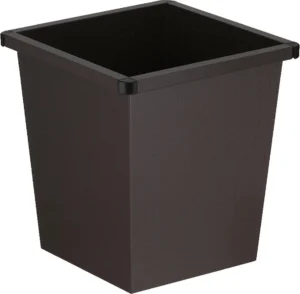 V-Part papiermand, 27 liter, zwart — vuilnisbak