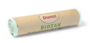 Dumil bio vuilniszak voor GFT, 16 micron, 60 l, groen, rol van 5 stuks — toebehoren voor vuilnisbakken