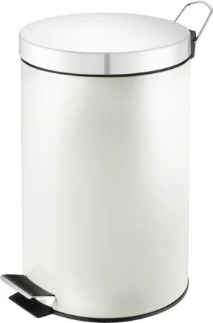 V-part pedaalemmer 3 l, wit — vuilnisbak