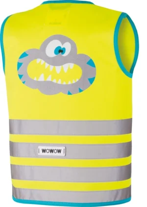 Wowow Crazy Monster Jacket fluohesje, geel, M (kind) — detail 2