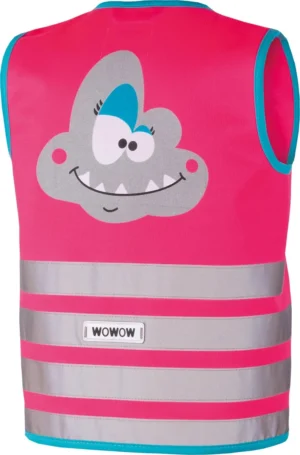 Wowow Crazy Monster Jacket fluohesje, roze, L (kind) — detail 2