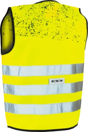 Wowow Schlamm Jacket fluohesje, geel, M (kind) — detail 2